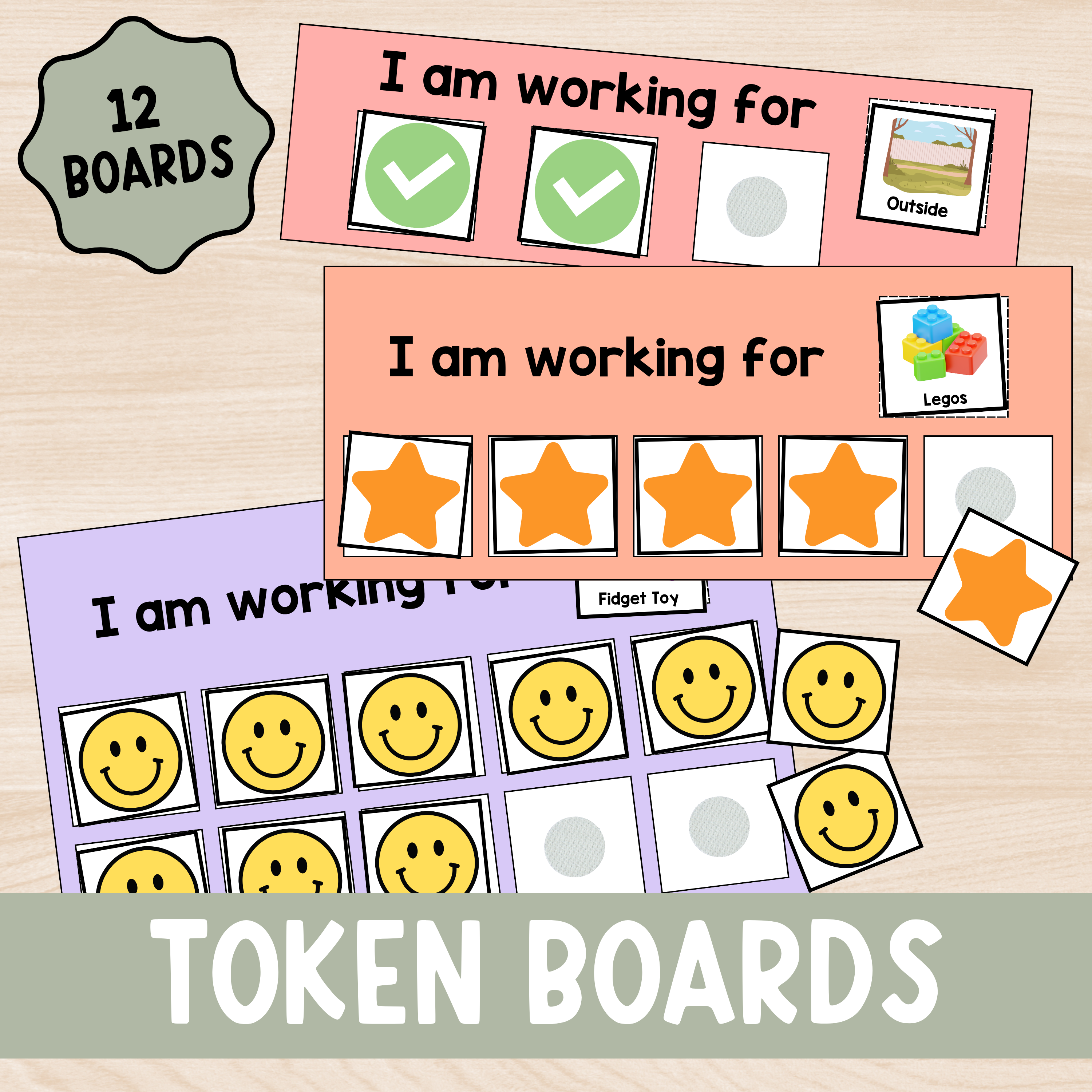 Printable Token Board System – Digital Download PDF