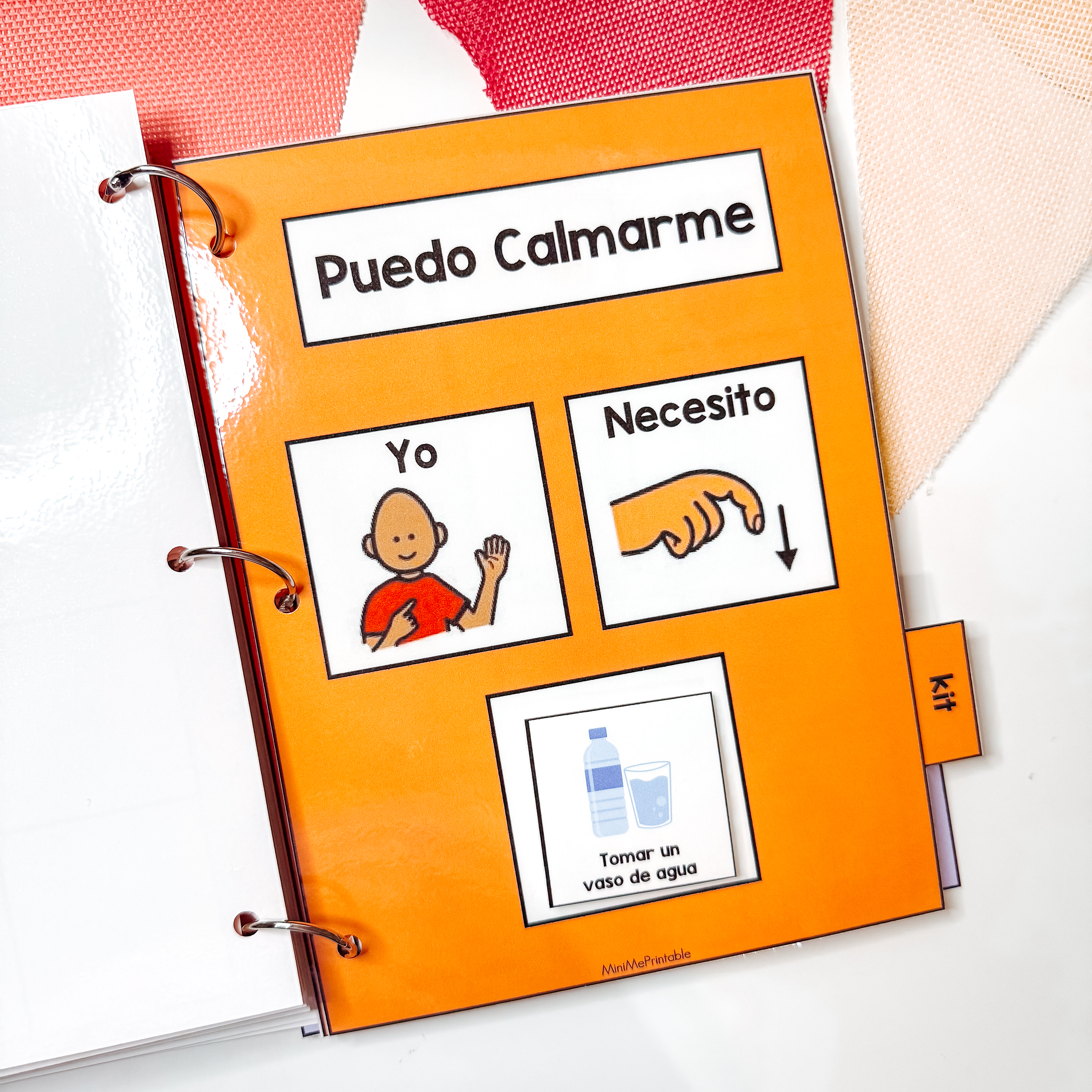 Libro de Comunicación Visual para Horarios, Refuerzos, Estrategias de Calma y Apoyo Conductual- Visual Communication Book for SpED