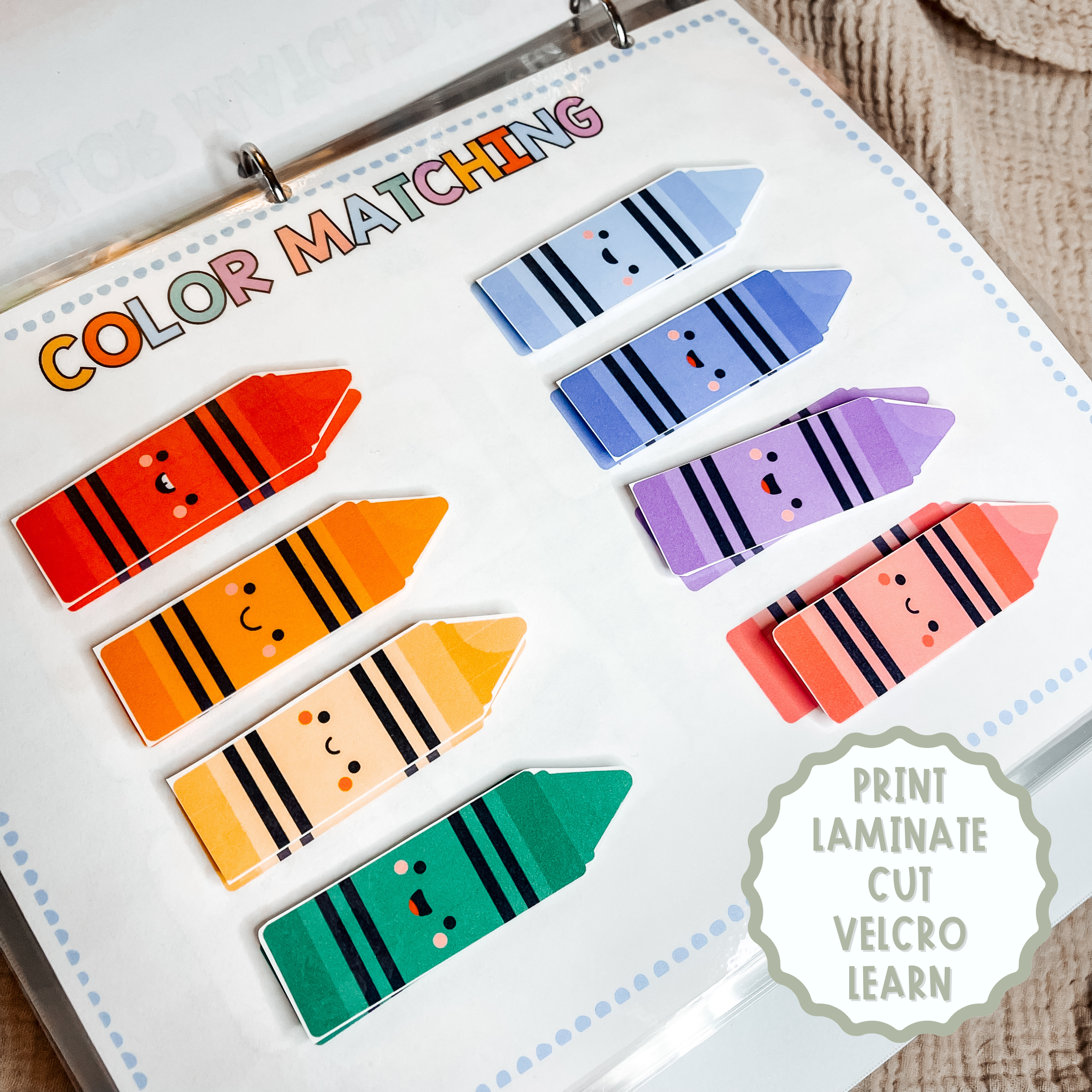 Preschool and Kindergarten Learning Binder and Busy Book Bundle