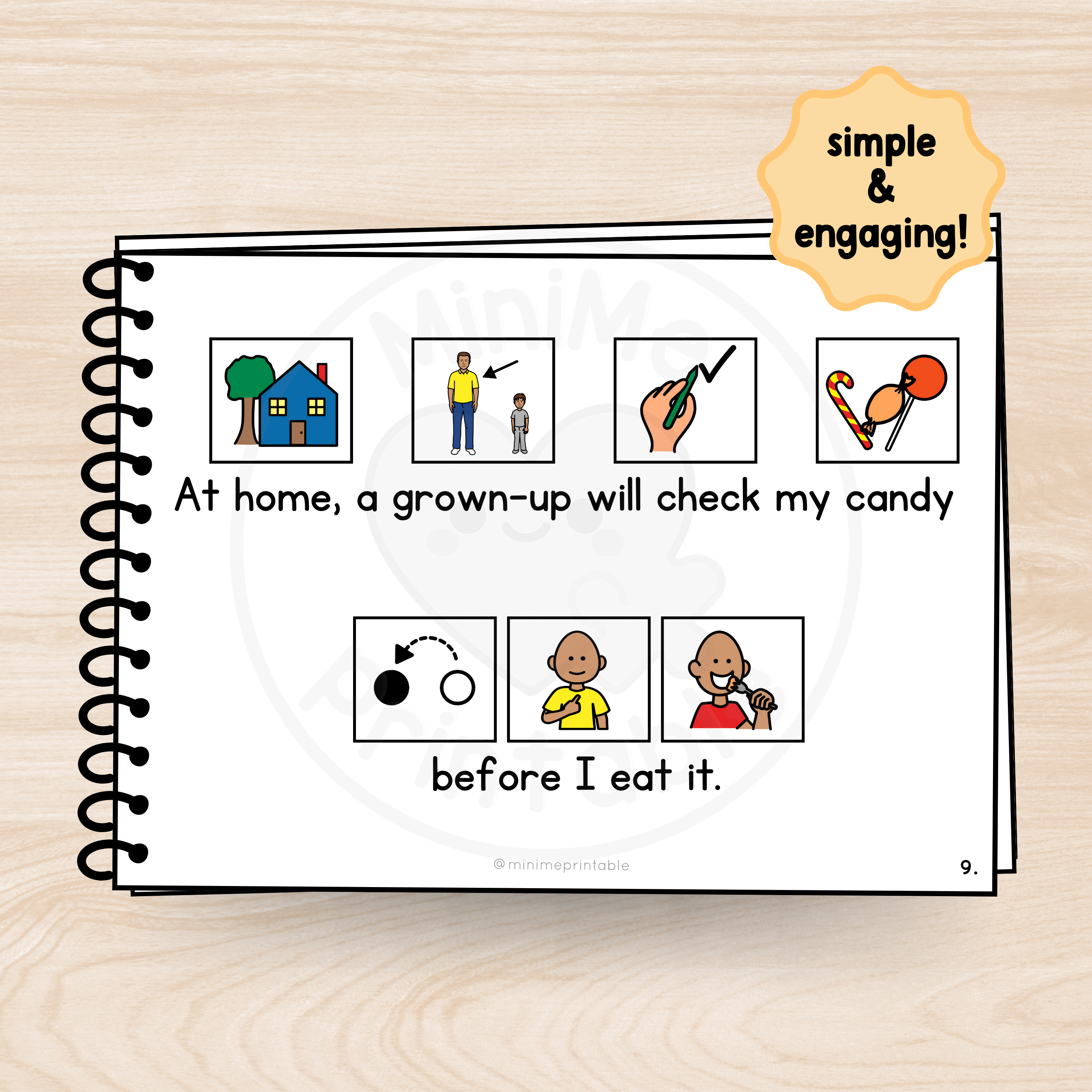 Halloween Safety Story Printable for Special Education | Visual Support Storybook | 12-Page PDF