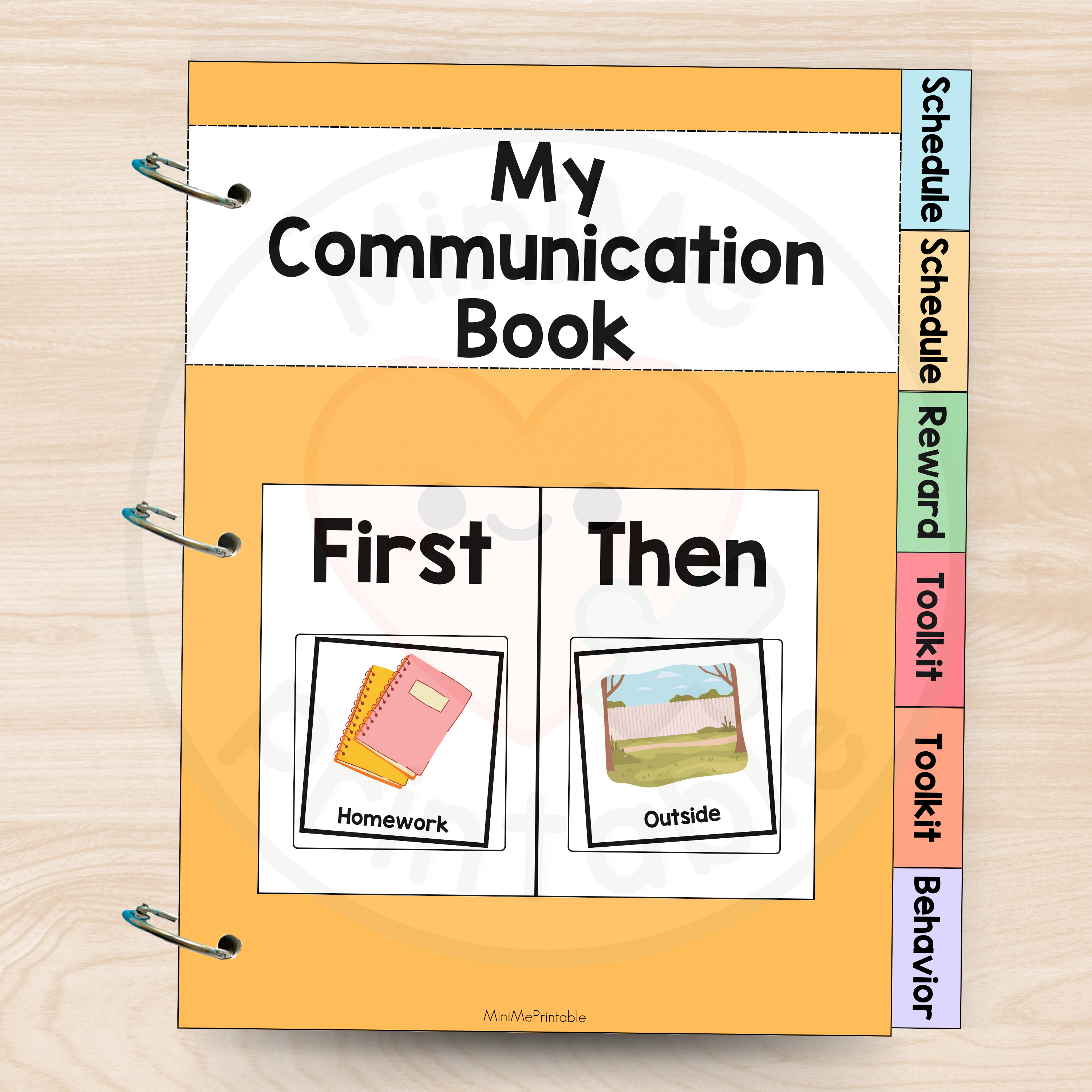 Visual Communication Book for Schedule, Reinforcement, Calming Strategies and Behavior Support- DIGITAL