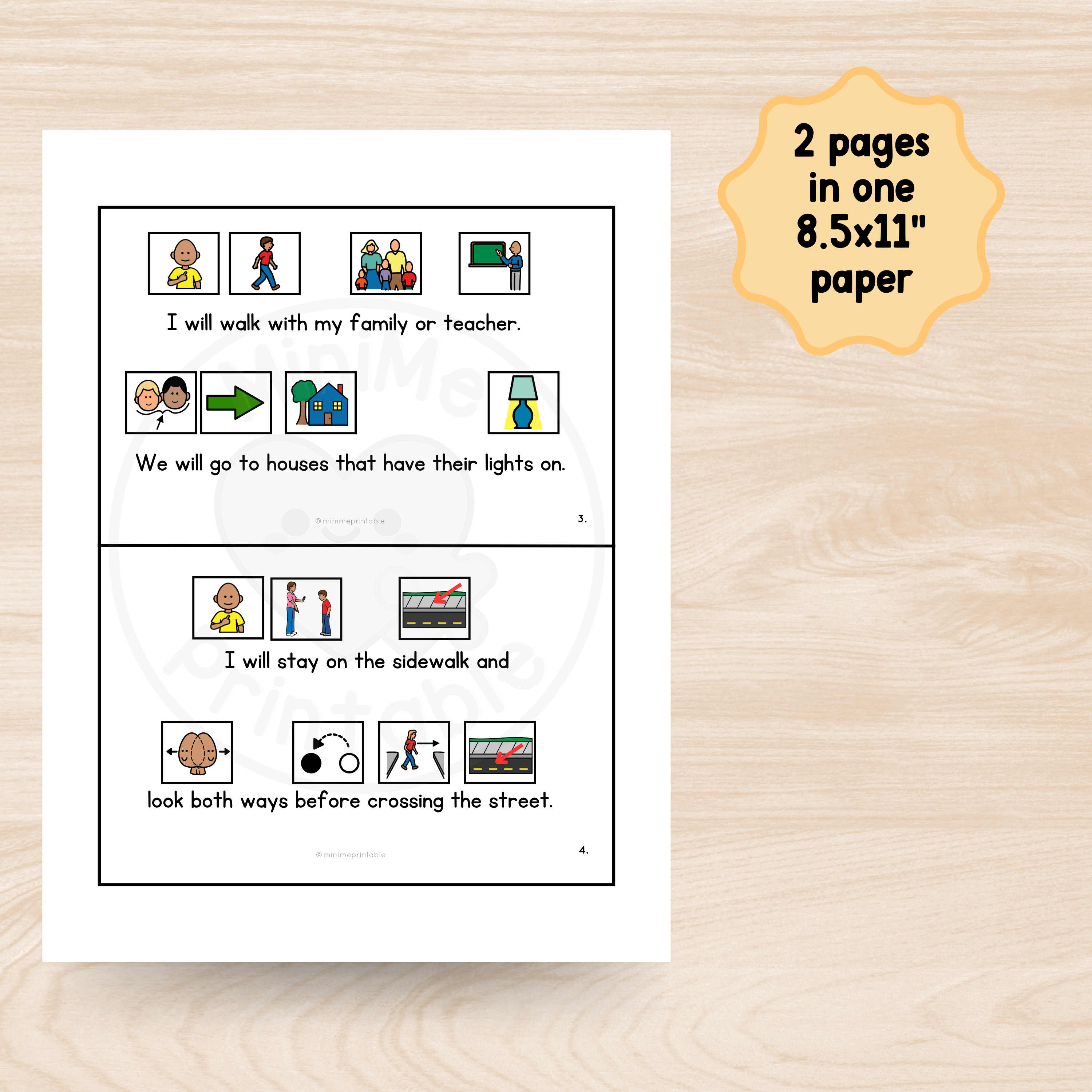 Halloween Safety Story Printable for Special Education | Visual Support Storybook | 12-Page PDF
