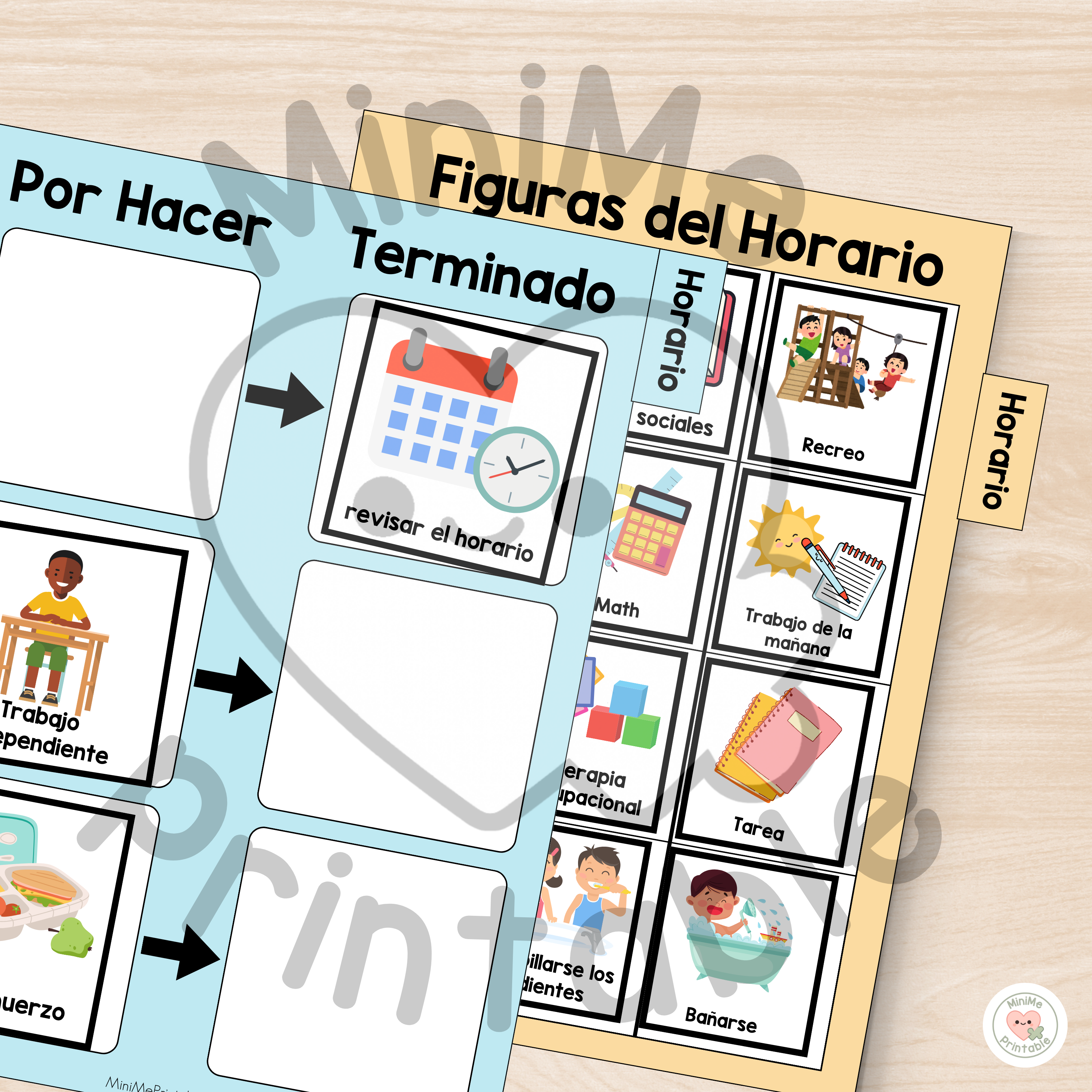 Libro de Comunicación Visual para Horarios, Refuerzos, Estrategias de Calma y Apoyo Conductual