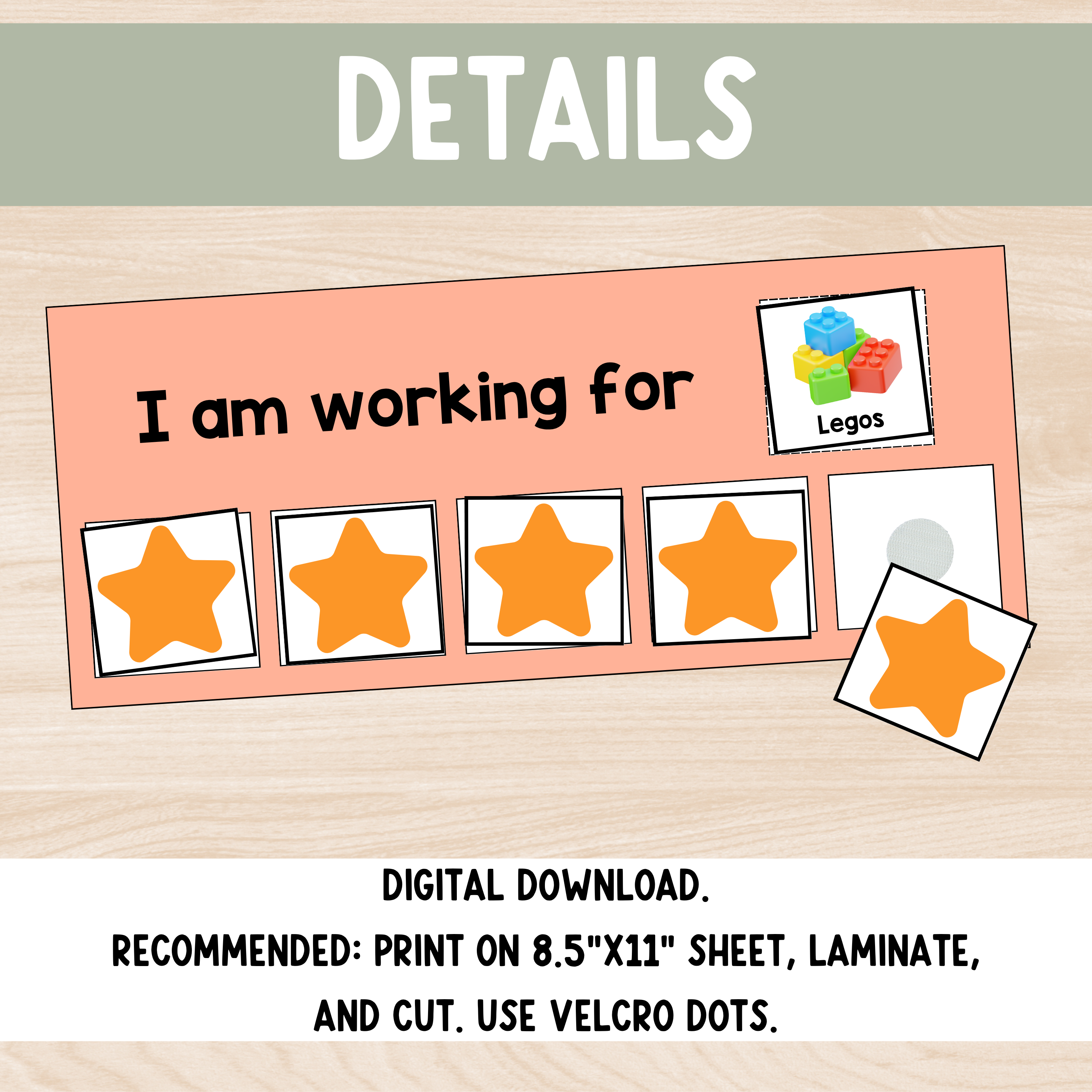 Printable Token Board System – Digital Download PDF