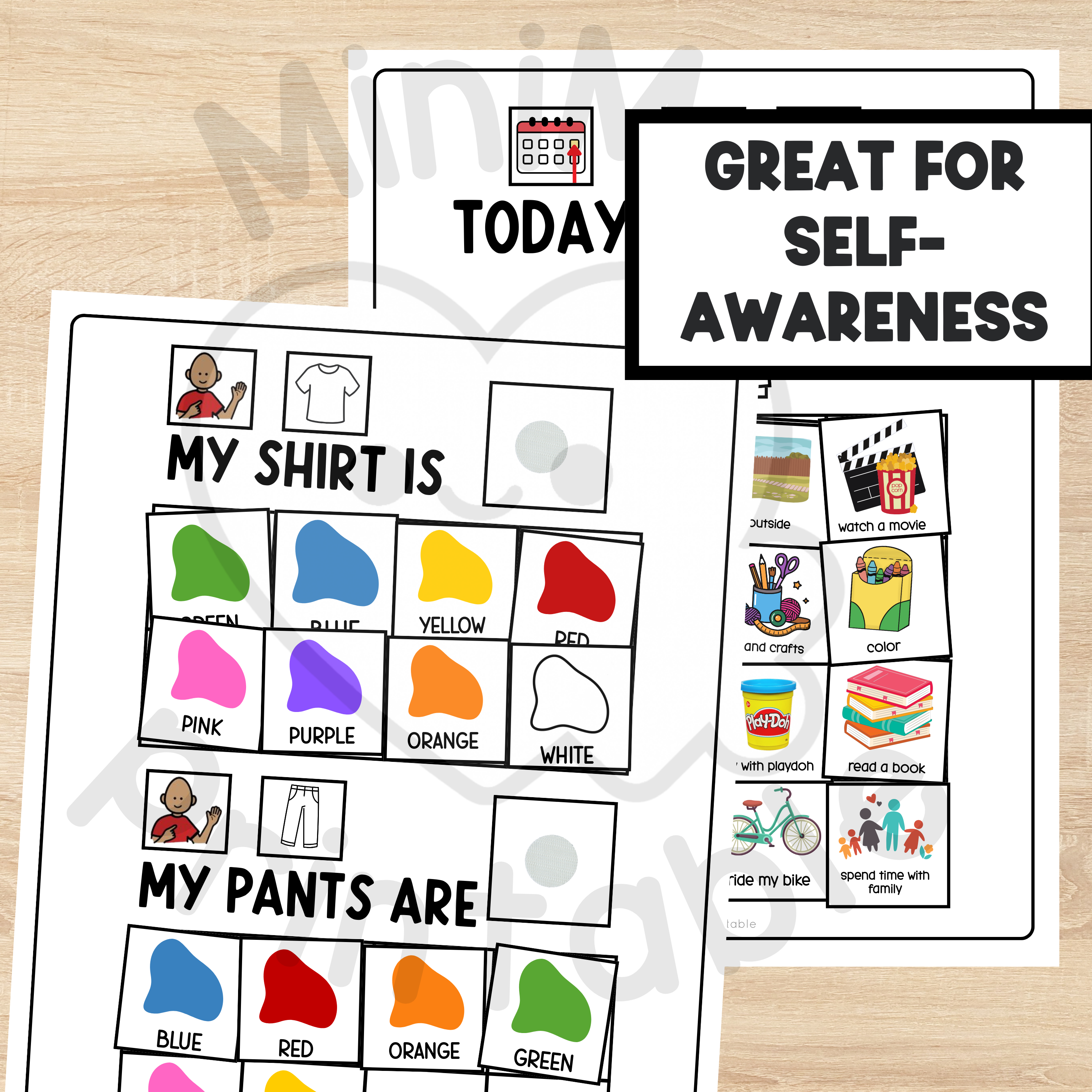 Morning Menu and Daily Visual Journal for Special Education | Morning Routine Planner | Core Needs, Calendar, Icons & Custom Covers