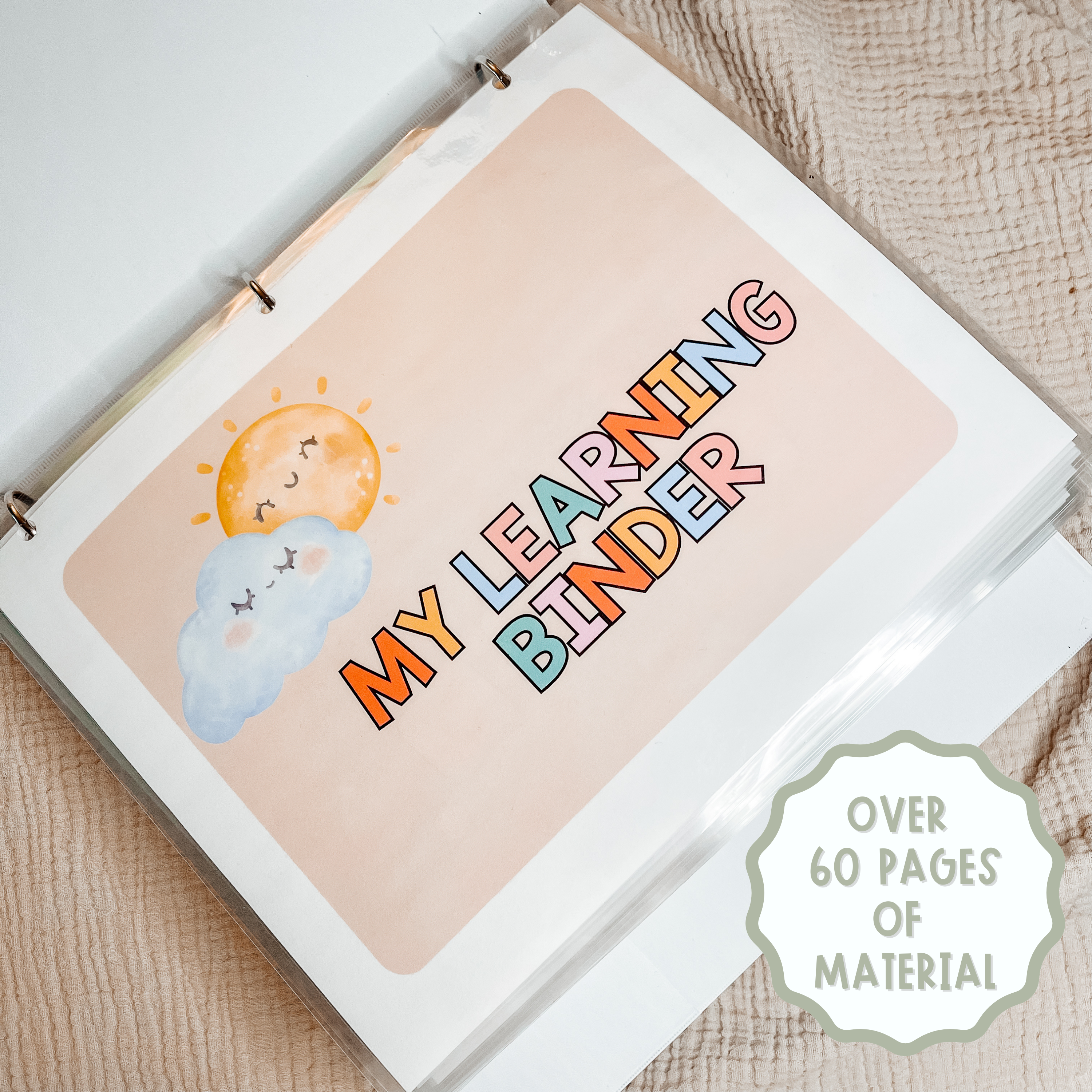 Preschool and Kindergarten Learning Binder and Busy Book Bundle