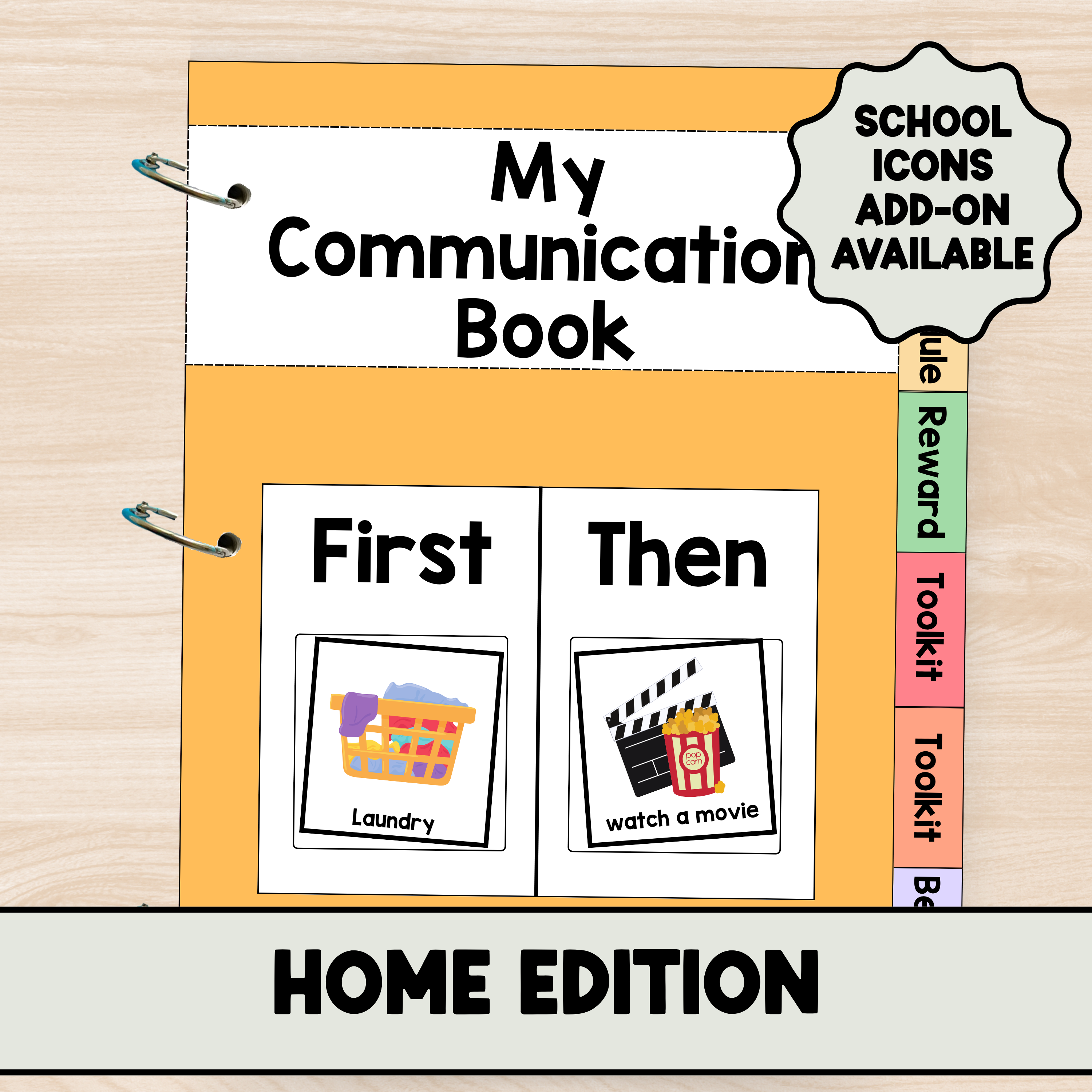 Visual Communication Book (Home Edition) for Schedule, Reinforcement, Calming Strategies and Behavior Support- DIGITAL