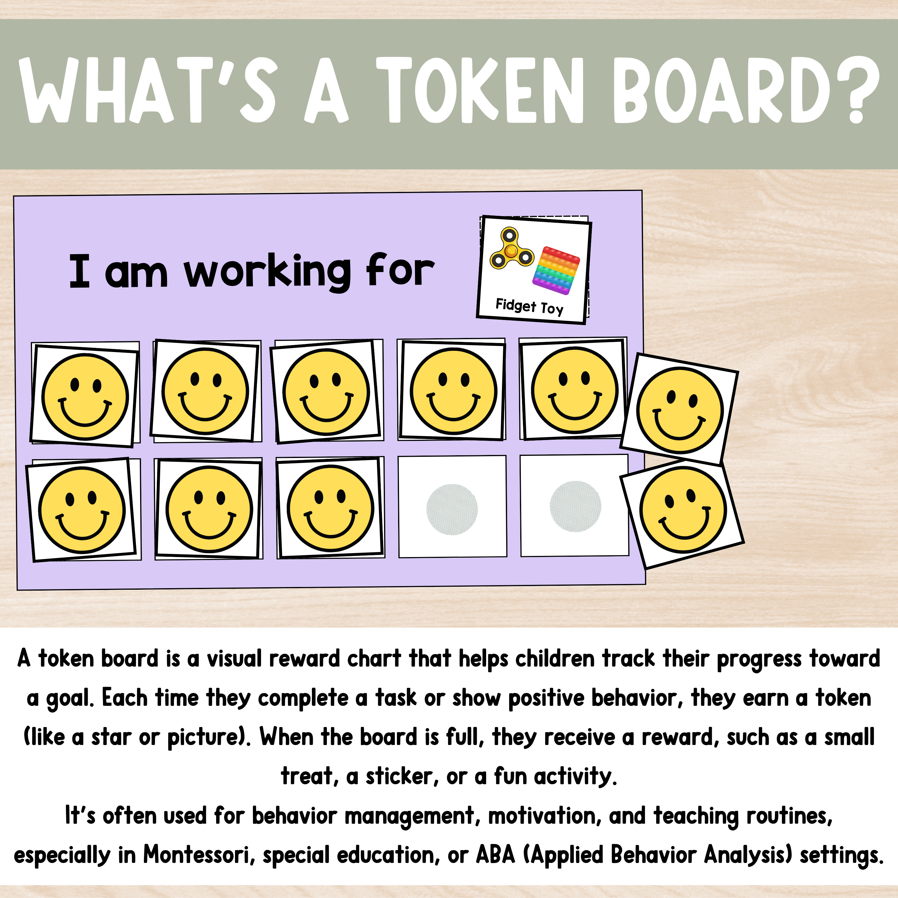 Printable Token Board System – Digital Download PDF