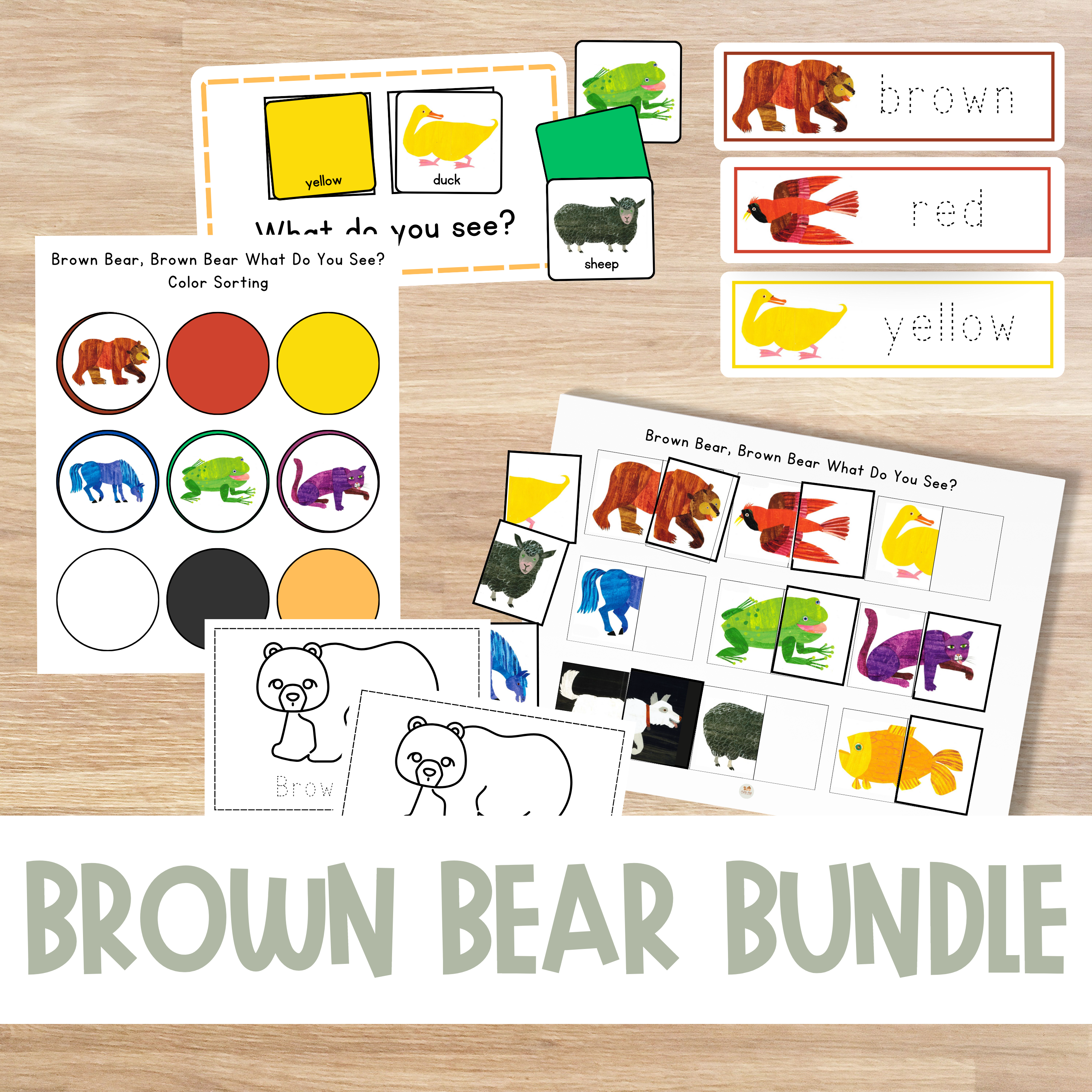Brown Bear Printable Bundle – Preschool & Kindergarten Activities