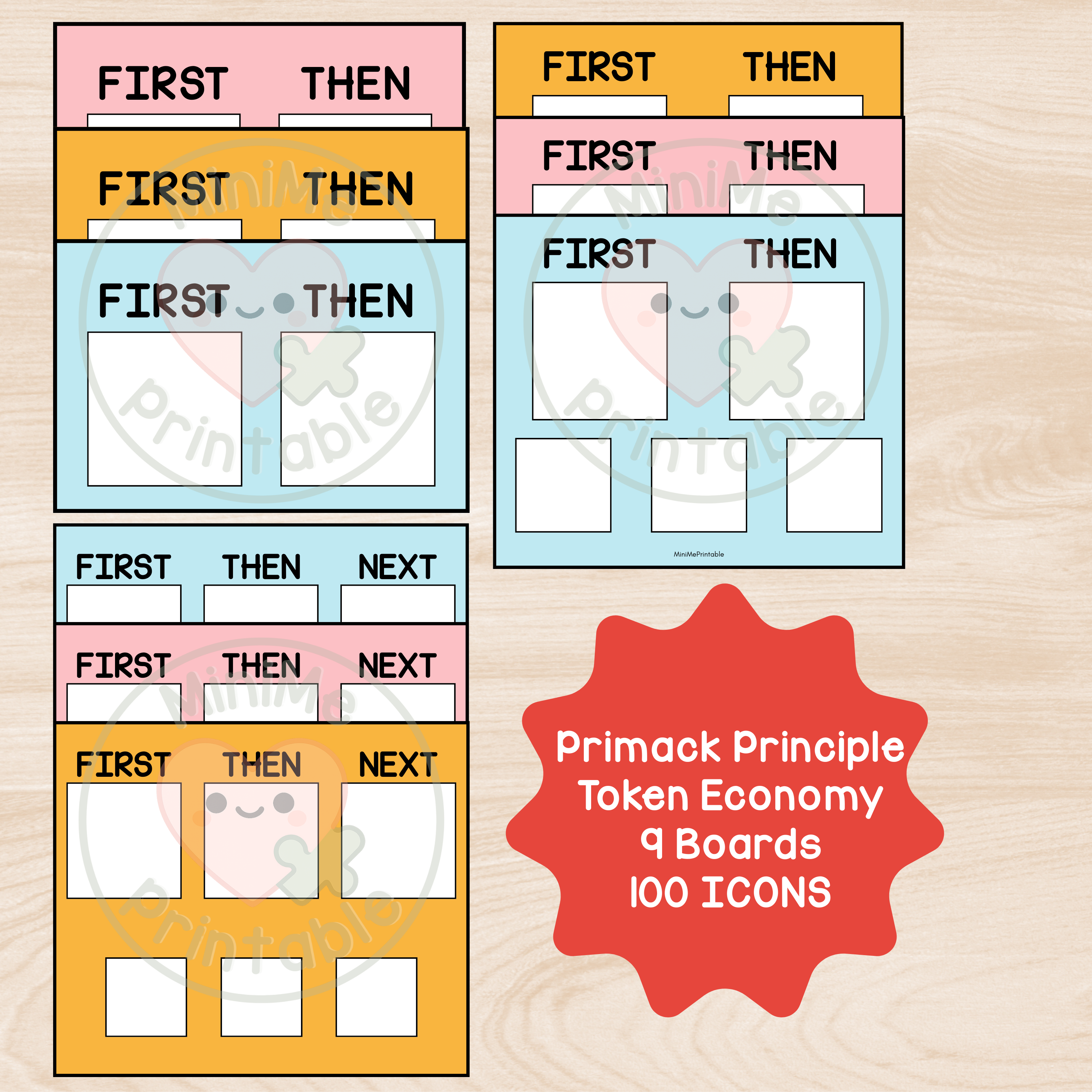 First/Then Boards with Icons & Token Boards