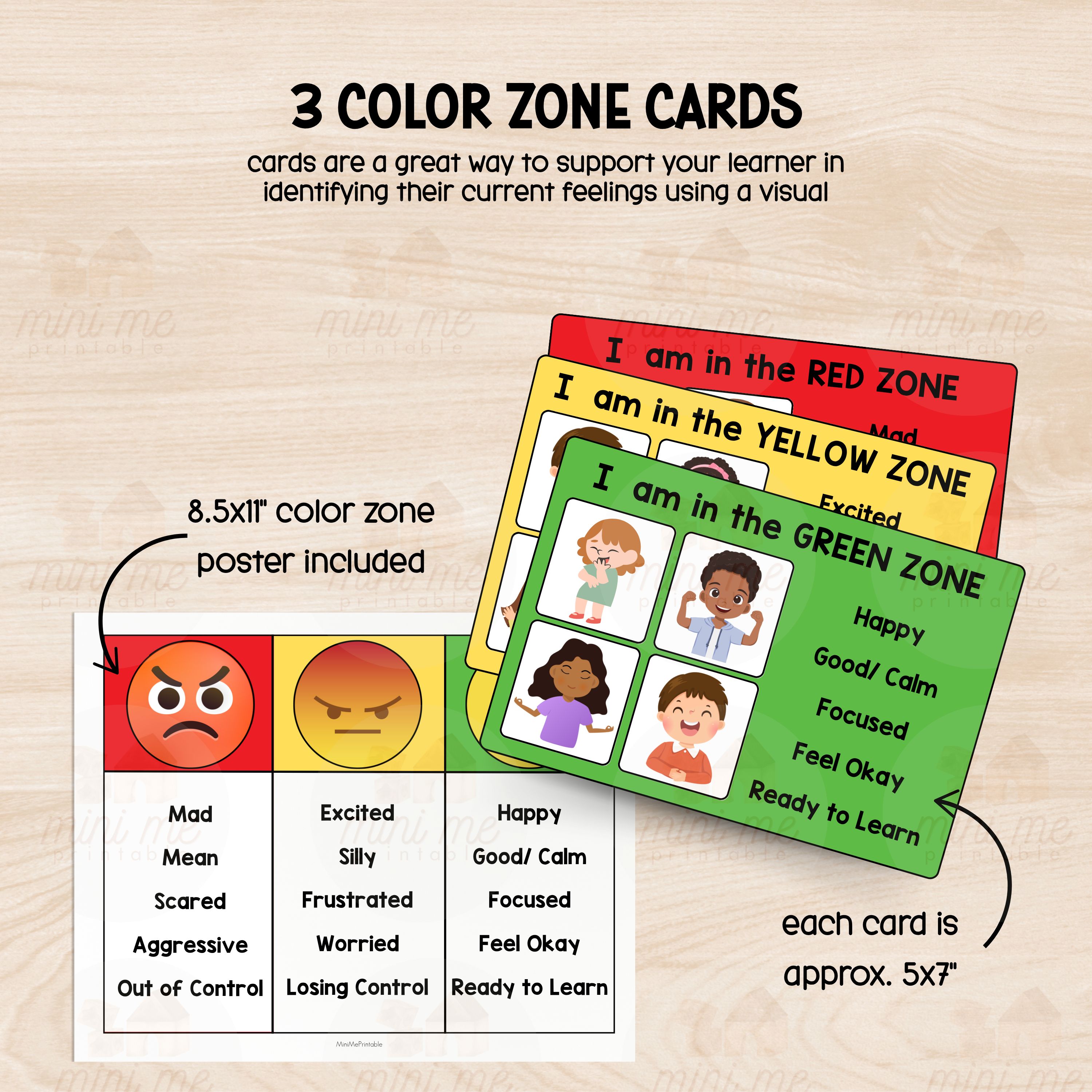 Emotion and Feeling Regulation Bundle with Calming Strategies and Behavior Cue Cards