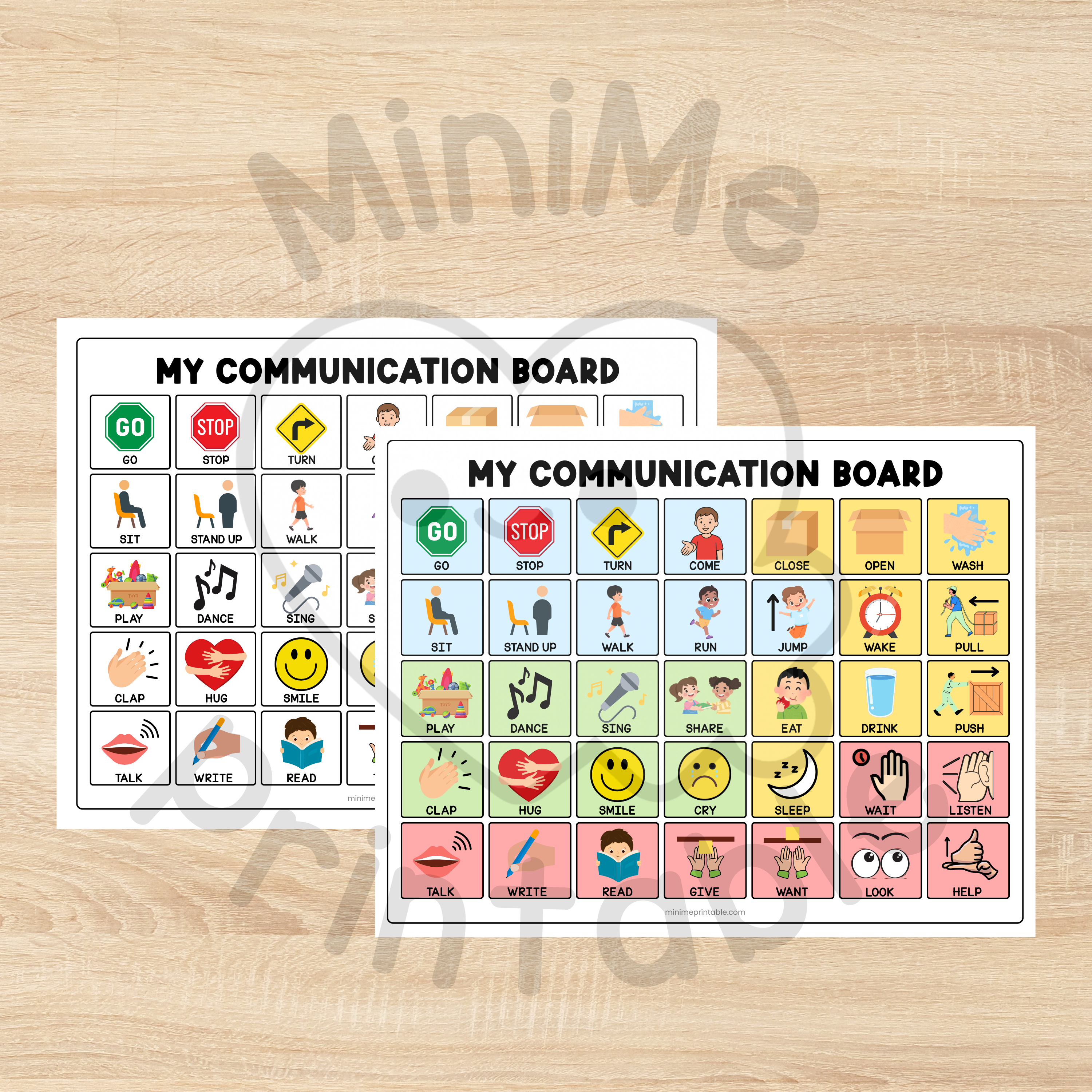 My Communication Board Bundle – Action Words (35 Core Verbs)