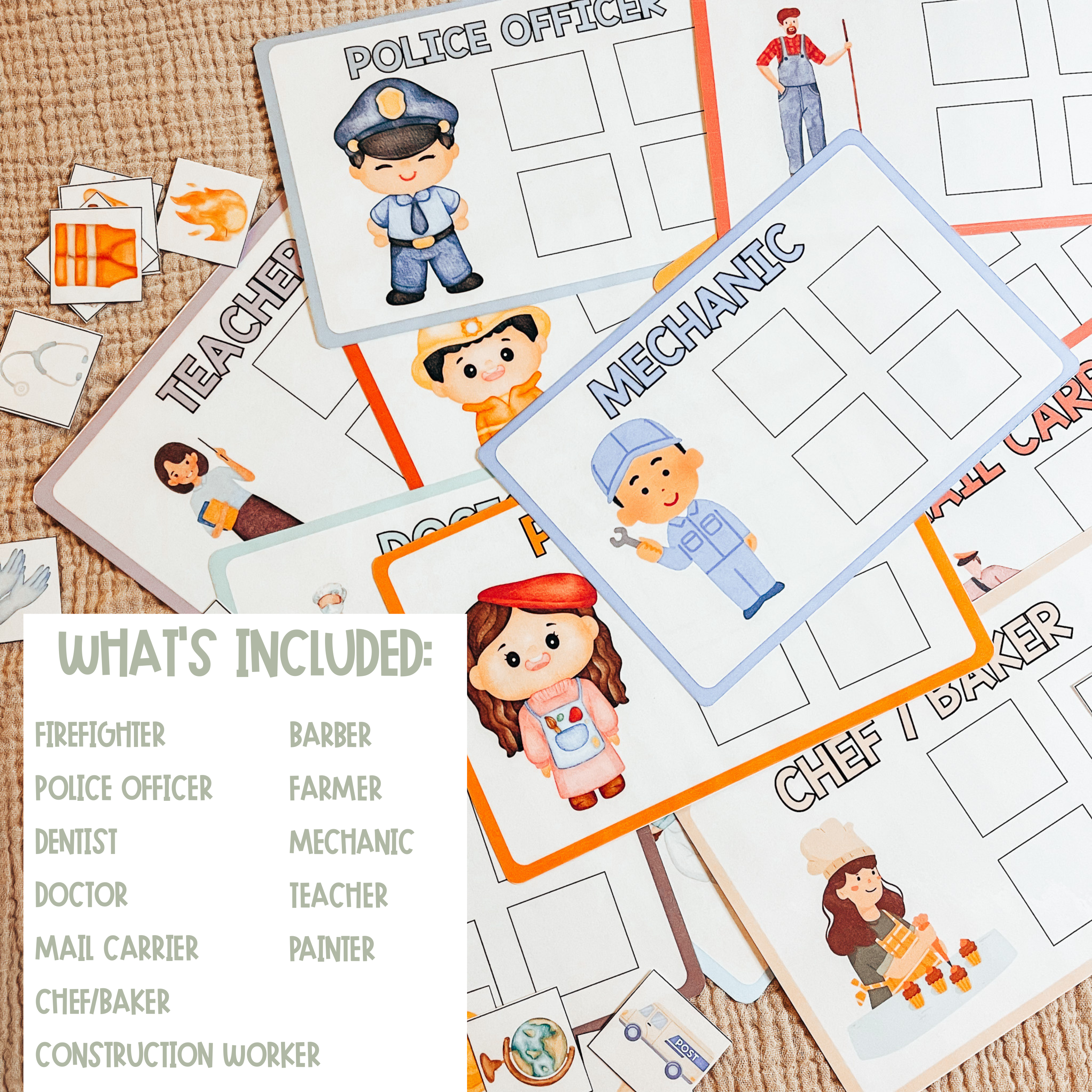 Community Helpers Sorting Activity