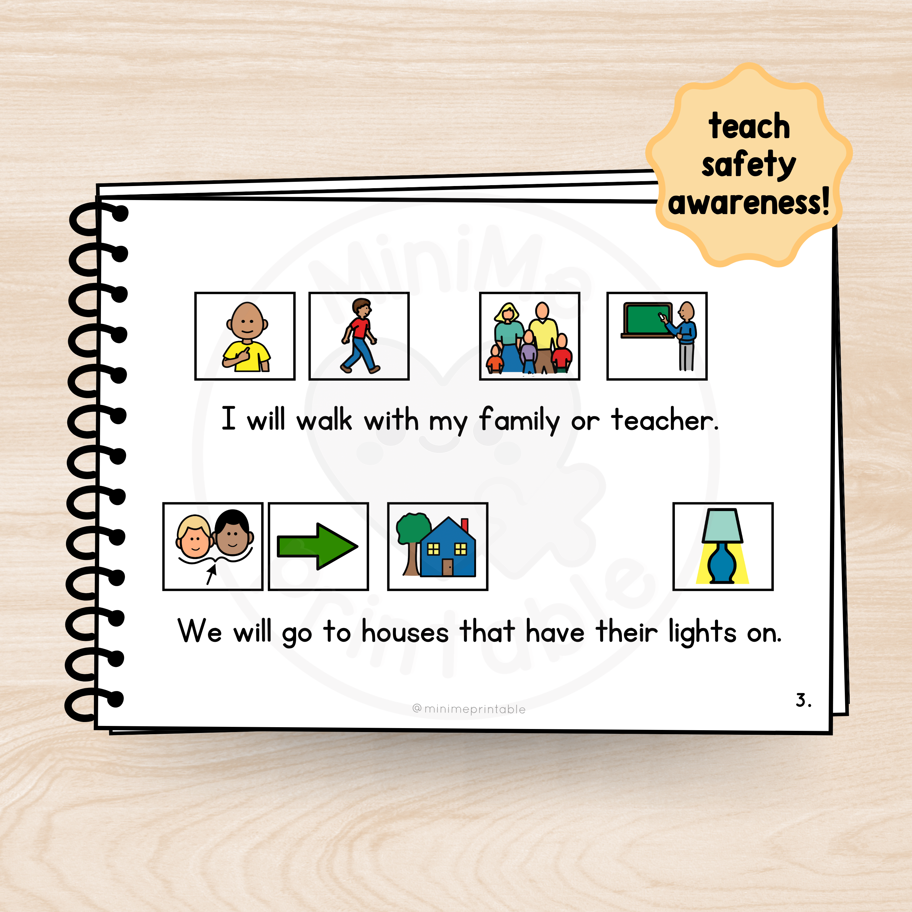 Halloween Safety Story Printable for Special Education | Visual Support Storybook | 12-Page PDF