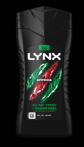 Lynx Africa 3 in 1 Body Wash