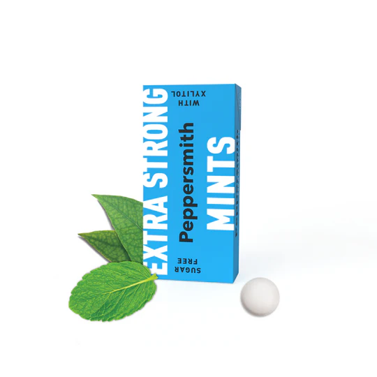 EXTRA STRONG EUCALYPTUS XYLITOL MINTS - 12 X 15G POCKET PACKS