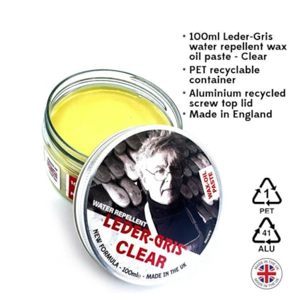 Leder-Gris Clear Water Repellent Wax Oil Paste