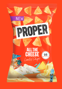 Proper All The Cheese Lentil Chips