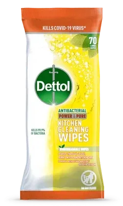 Dettol Antibacterial Kitchen Cleaning Wipes