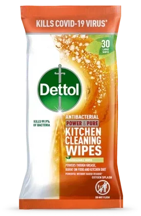 Dettol Antibacterial Kitchen Cleaning Wipes