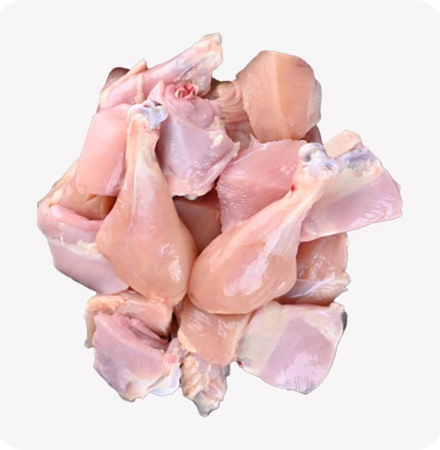 Premium Chicken Cut Pieces Without Skin (1.5kg)