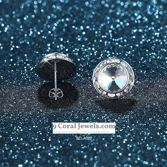 Elegant Crystal Stud Earrings