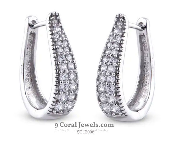 Elegant Silver Hoop Earrings