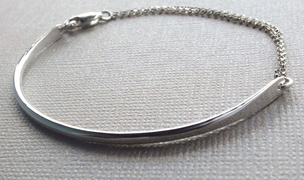 Sterling Silver Bar Bracelet