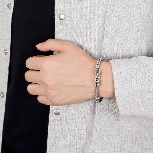 Sterling Silver Dragon Chain Bracelet