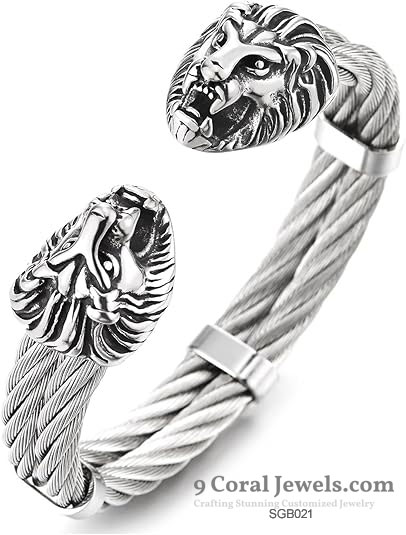 Lion Head Cuff Bracelet