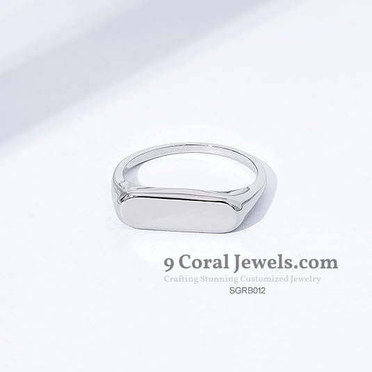 Minimalist Silver Signet Ring