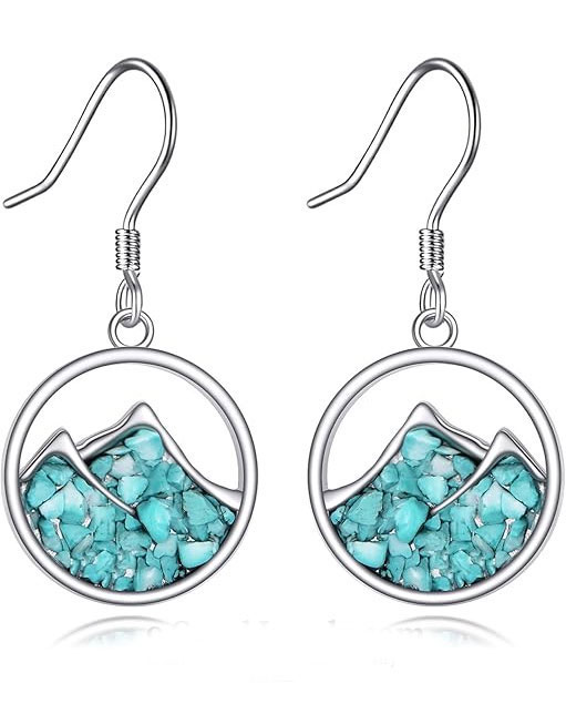 Sterling Silver Mountain Turquoise Jewelry Set