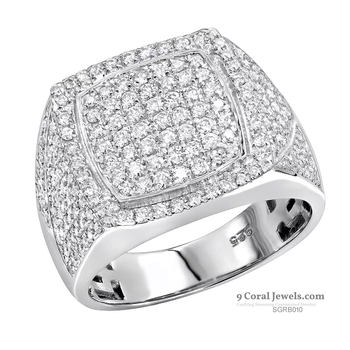 Men's Sterling Silver Cubic Zircon Ring
