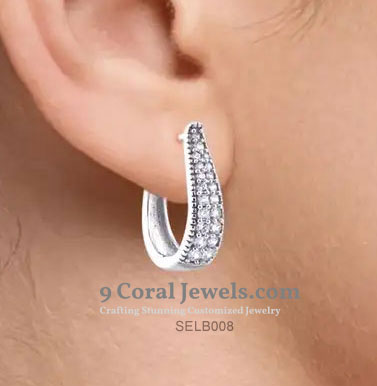 Elegant Silver Hoop Earrings