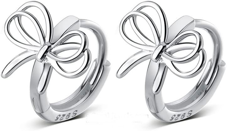 Sterling Silver Bow Earrings