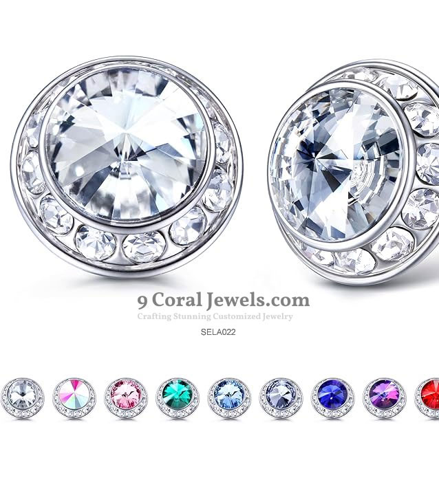 Elegant Crystal Stud Earrings