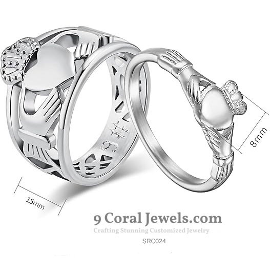 Custom Angel and Heart Ring