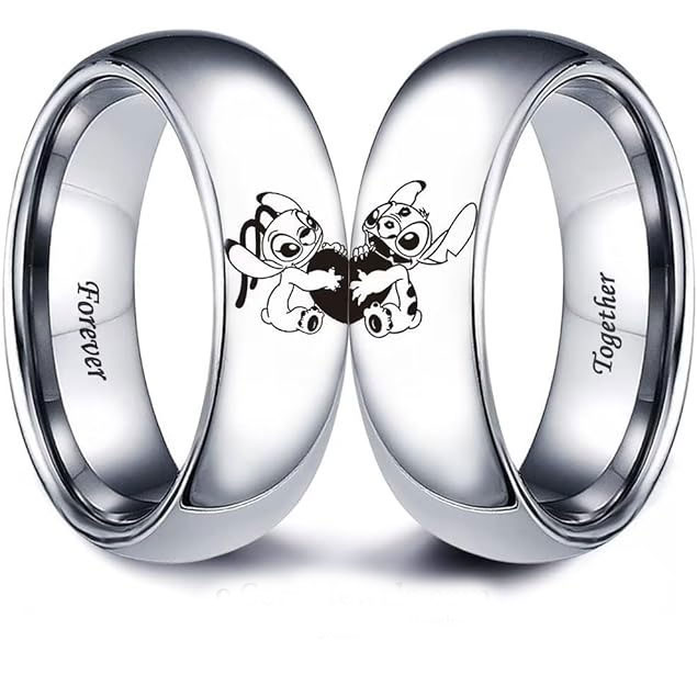 Couple 925% Sterling Silver Rings