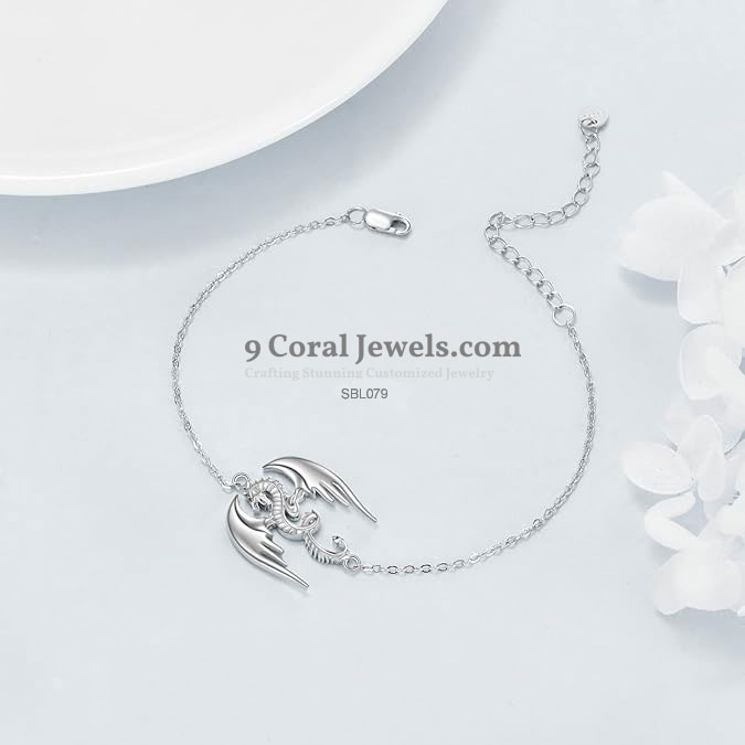 Sterling Silver Dragon Bracelet