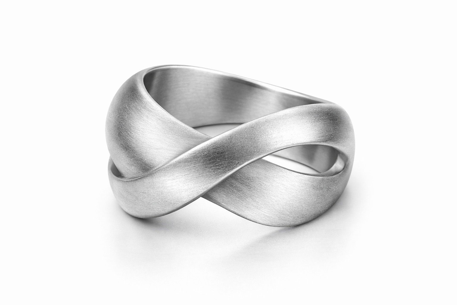 Infinity Twist Silver Ring