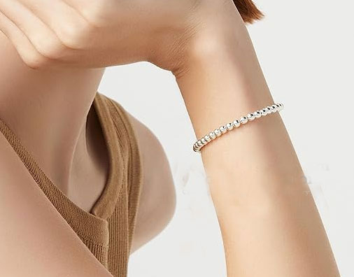 Sterling Silver Bead Bracelet