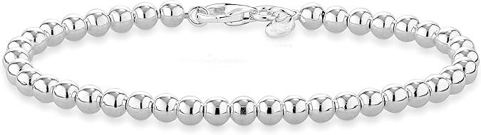 Sterling Silver Bead Bracelet