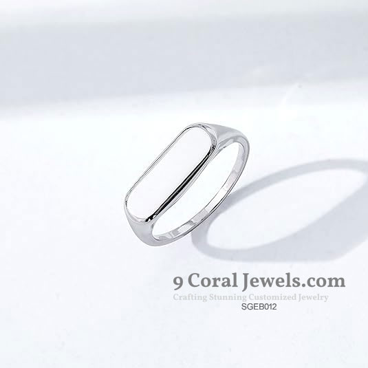Minimalist Silver Signet Ring