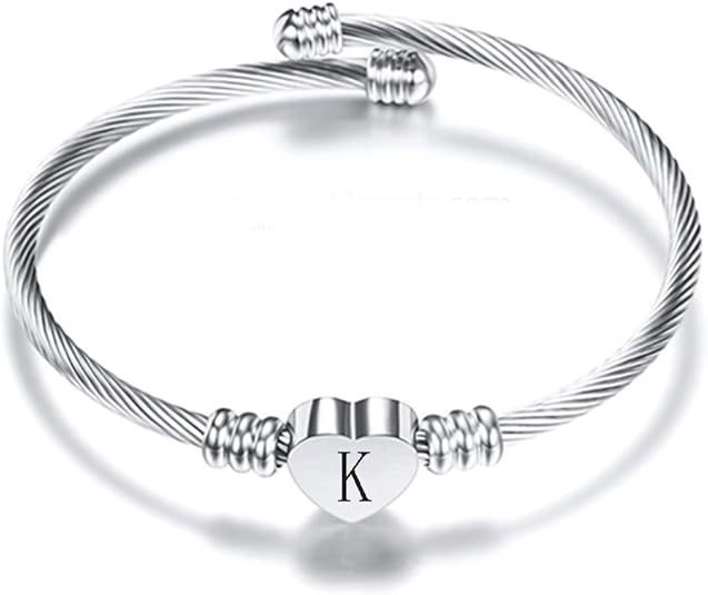 Personalized Heart Initial Bracelet – SBL067