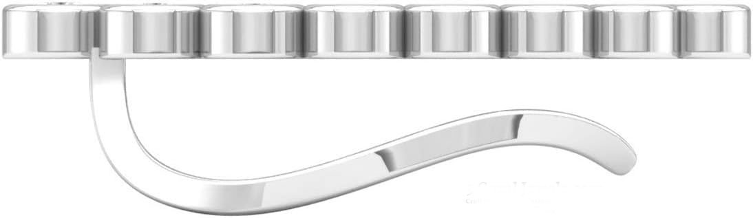 925% Sterling Silver Elegant CZ Ear Climber Earrings