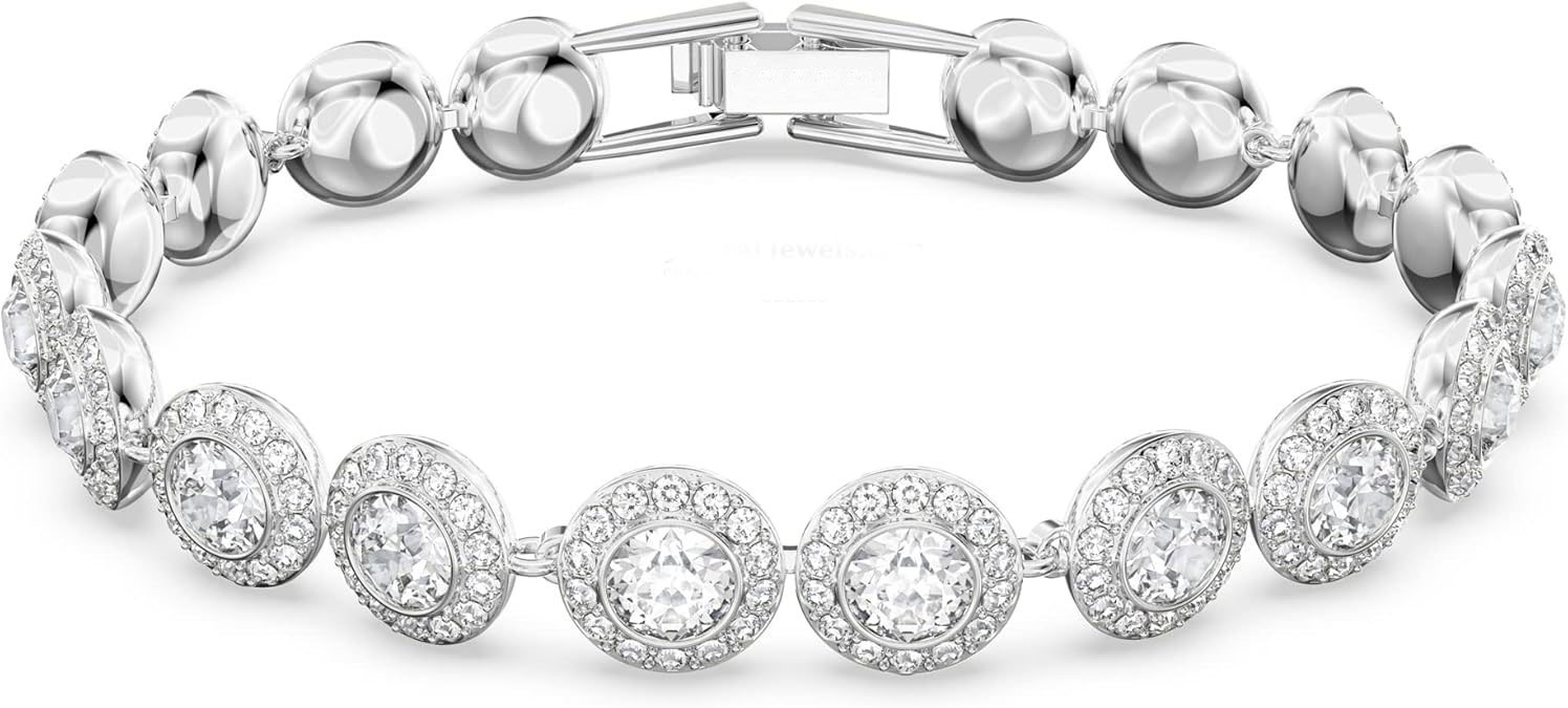 Luxury 925 Sterling Silver CZ Halo Tennis Bracelet