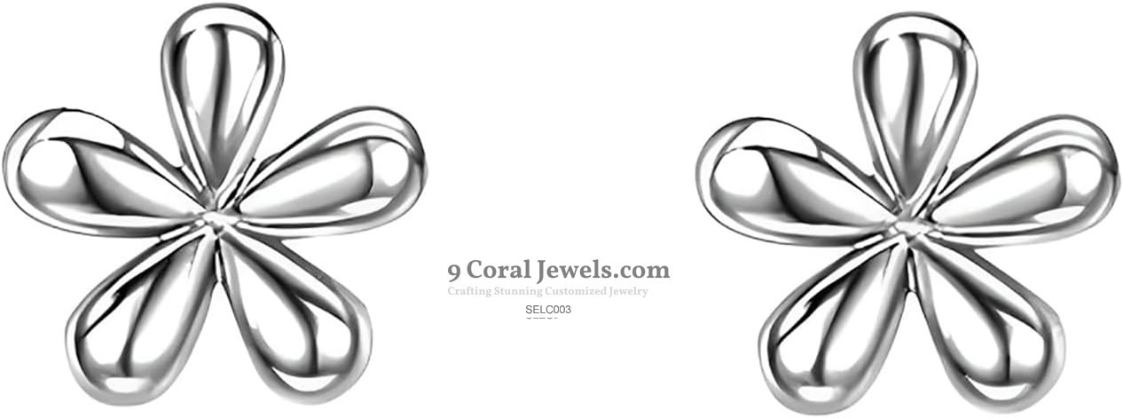 Silver Flower Earrings