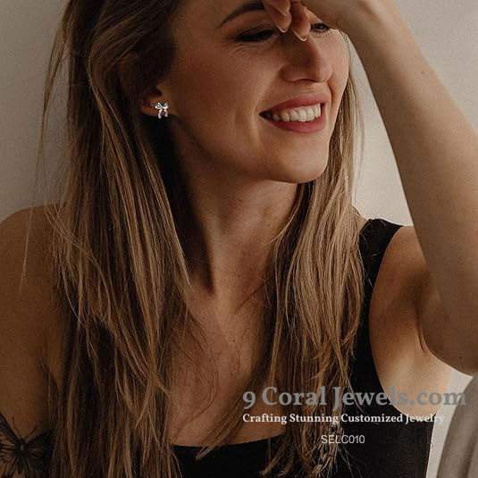 Silver Bow Earrings