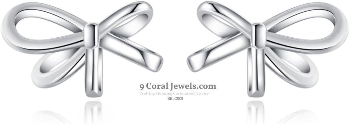 Silver Bow Earrings