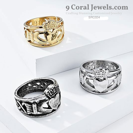 Custom Angel and Heart Ring